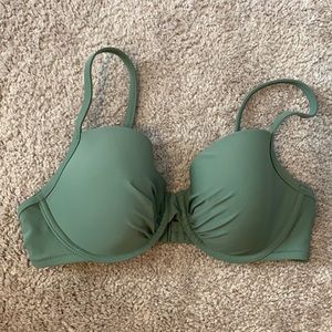 aerie olive bikini top 36d